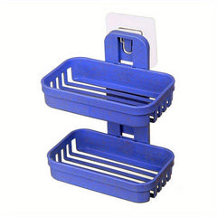 Stylish Double Layer Soap Holder with Suction Cups