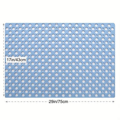 1pc Hole Bath Rug Non Slip Quick Drain Bath Mat Shower Carpet