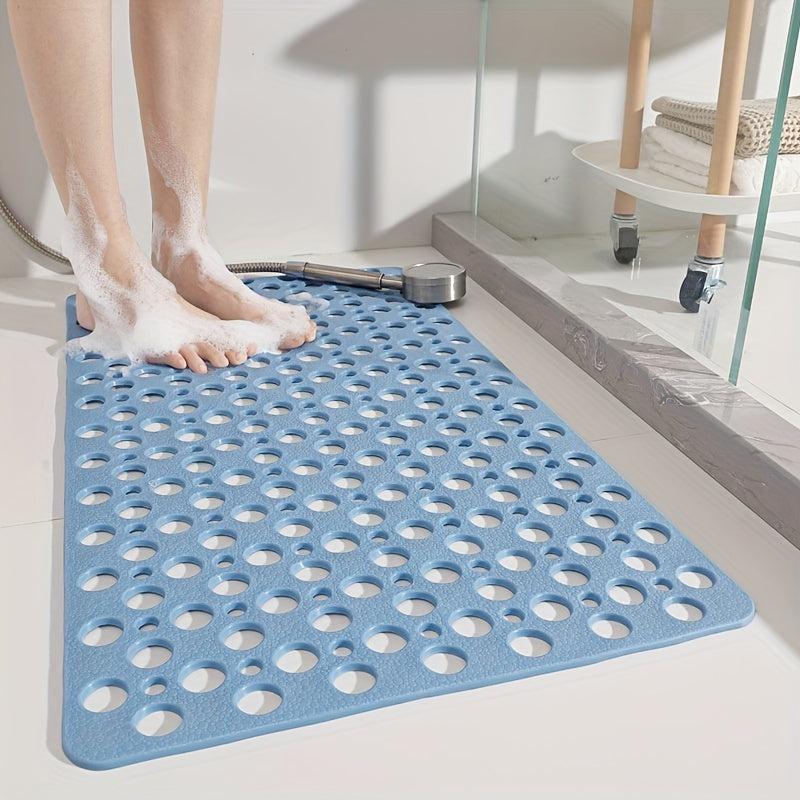1pc Hole Bath Rug Non Slip Quick Drain Bath Mat Shower Carpet