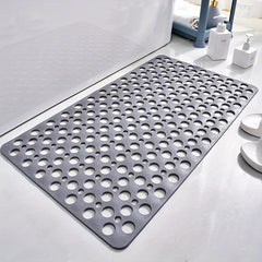 1pc Hole Bath Rug Non Slip Quick Drain Bath Mat Shower Carpet