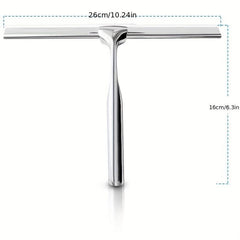 Stainless Steel Glass Wiper for Bathroom Mirrors Pools Windows