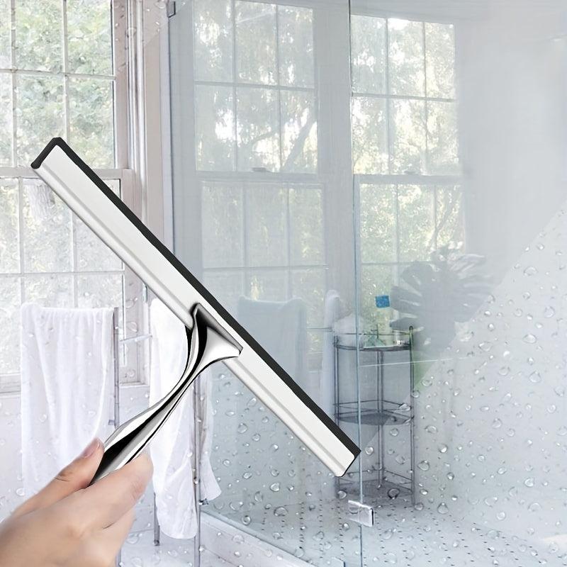 Stainless Steel Glass Wiper for Bathroom Mirrors Pools Windows