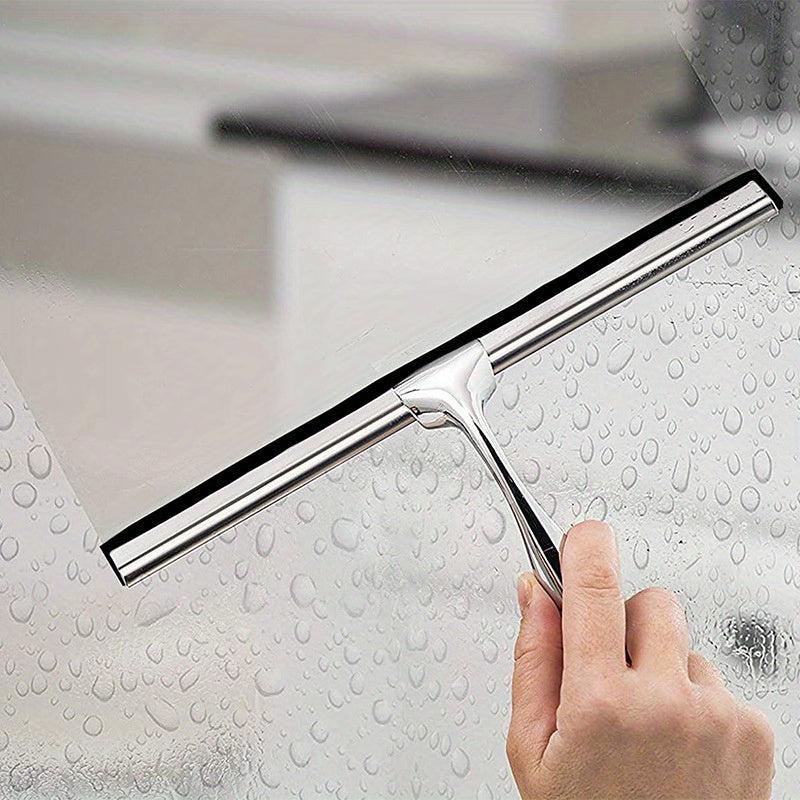 Stainless Steel Glass Wiper for Bathroom Mirrors Pools Windows