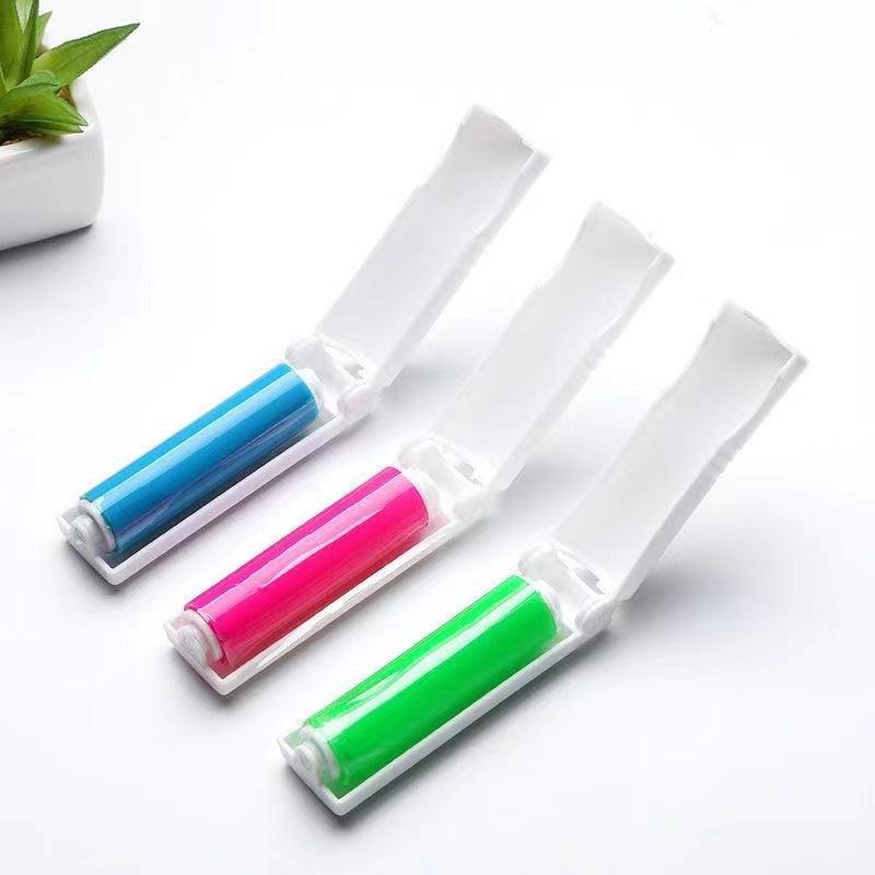 3pcs Foldable Mini Lint Rollers Portable Hair Dust Remover For Clothes