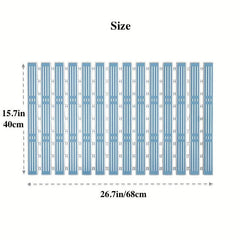 Anti-slip Shower Stall Mat with Drain Holes and Suction Cup