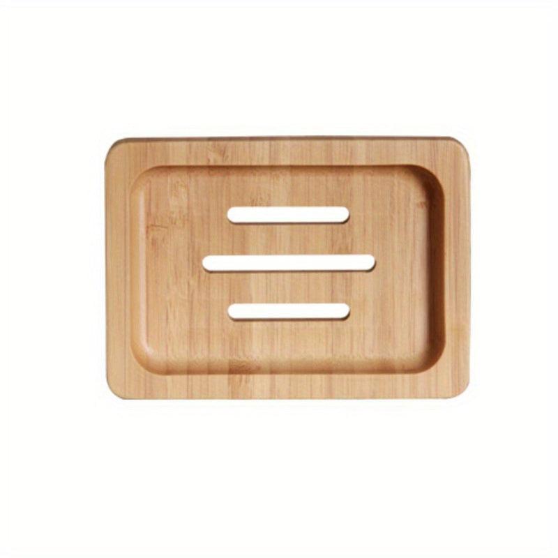Wooden Soap Tray for Bathroom Organization and Storage