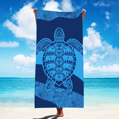 Soft Lightweight Beach Towel with Sea Turtle Design for Women XL Size