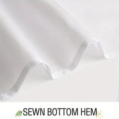 Green Leaves Shower Curtain Durable Plant Shower Curtain With 12 Hooks