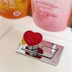 Heart Toilet Presser Love Button Home Essential