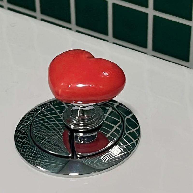 Heart Toilet Presser Love Button Home Essential