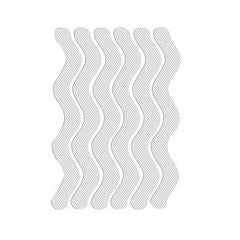 6pcs S-shaped Anti-slip Shower Tread Sticker Bathroom Non-slip Strip
