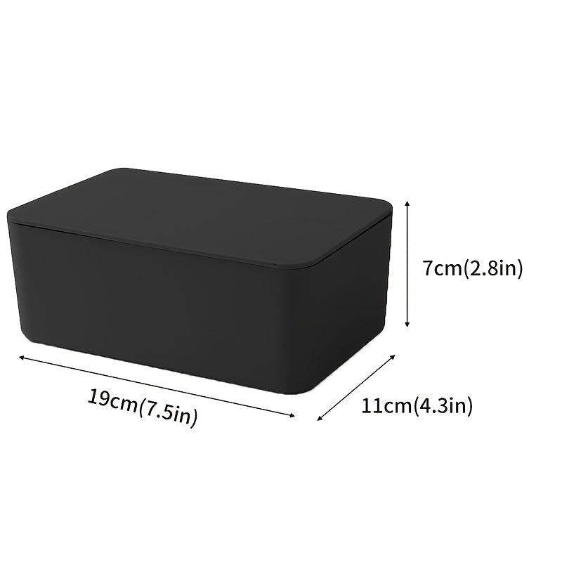 Dustproof Disposable Face Mask Box Tissue Storage Box with Lid
