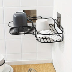 Bathroom Kitchen Punch Hanging Shelf Wall Hanging Corner Rack Bathroom Supplies