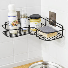 Bathroom Kitchen Punch Hanging Shelf Wall Hanging Corner Rack Bathroom Supplies
