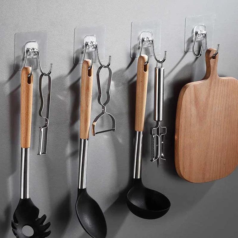 Adhesive Key Cloth Towel Organizer Hook Kitchen Hardware Holder