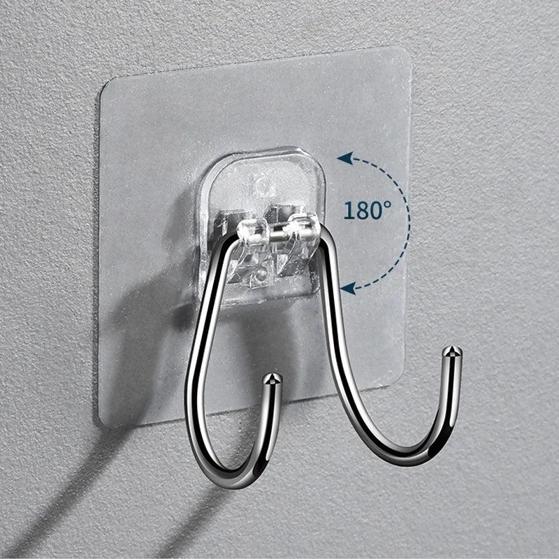 Adhesive Key Cloth Towel Organizer Hook Kitchen Hardware Holder