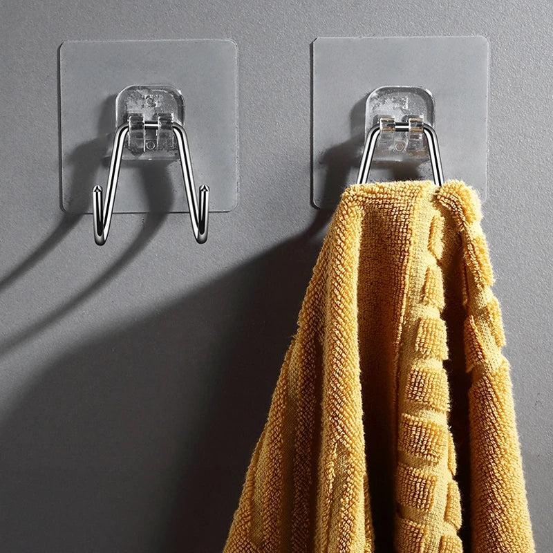 Adhesive Key Cloth Towel Organizer Hook Kitchen Hardware Holder