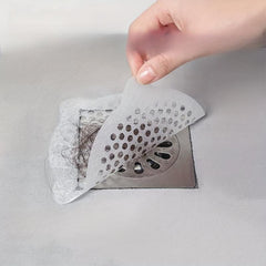 10pcs Disposable Shower Drain Mesh Stickers Hair Catcher Sink Strainer Filter