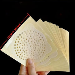 10pcs Disposable Shower Drain Mesh Stickers Hair Catcher Sink Strainer Filter