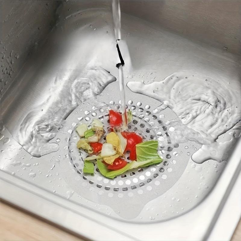 10pcs Disposable Shower Drain Mesh Stickers Hair Catcher Sink Strainer Filter