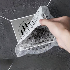 10pcs Disposable Shower Drain Mesh Stickers Hair Catcher Sink Strainer Filter