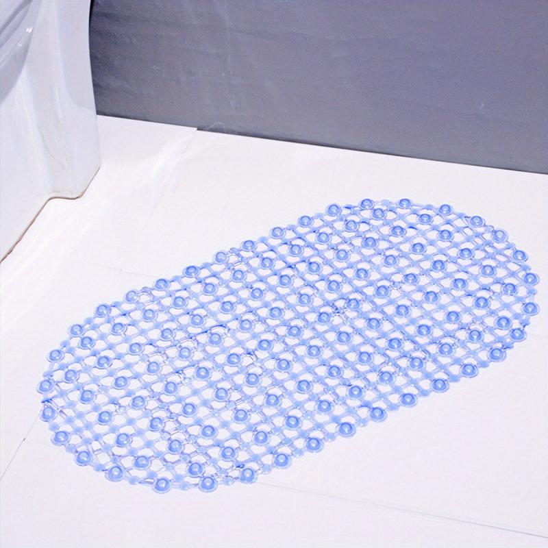 Anti-slip Shower Stall Mat with Suction Cup Plain Shower Carpet
