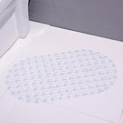 Anti-slip Shower Stall Mat with Suction Cup Plain Shower Carpet