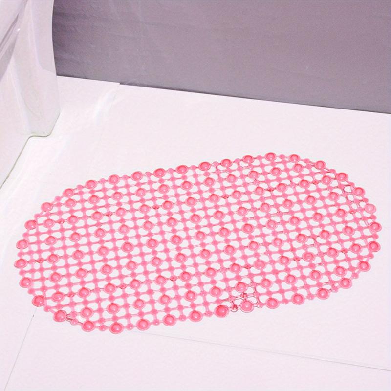 Anti-slip Shower Stall Mat with Suction Cup Plain Shower Carpet