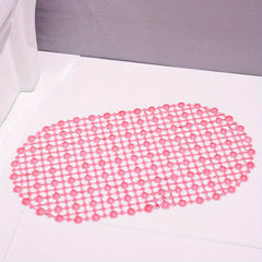 Anti-slip Shower Stall Mat with Suction Cup Plain Shower Carpet