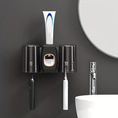 Automatic Toothpaste Squeezer Set with Wall Mounted Holder
