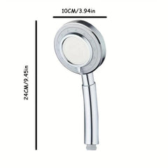 Powerful 3-Speed Handheld Showerhead with Filtered Spray Head