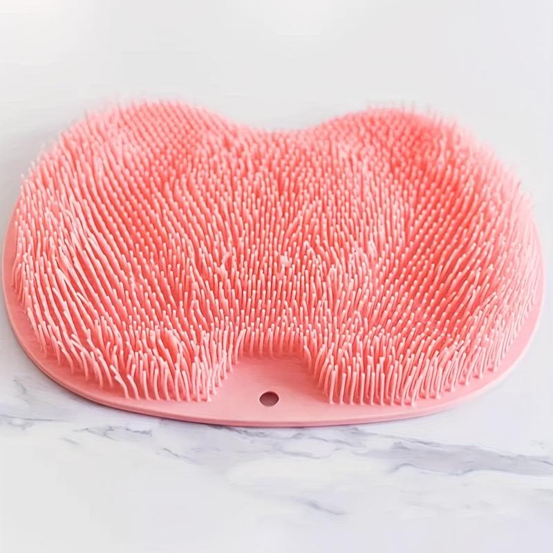Shower Foot & Back Scrubber Lazy Silicone Shower Pad Non-slip Foot Scrubber