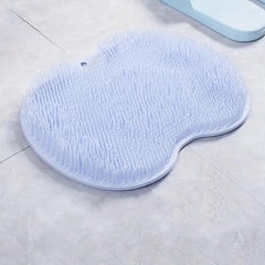 Shower Foot & Back Scrubber Lazy Silicone Shower Pad Non-slip Foot Scrubber