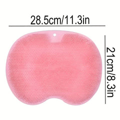Shower Foot & Back Scrubber Lazy Silicone Shower Pad Non-slip Foot Scrubber