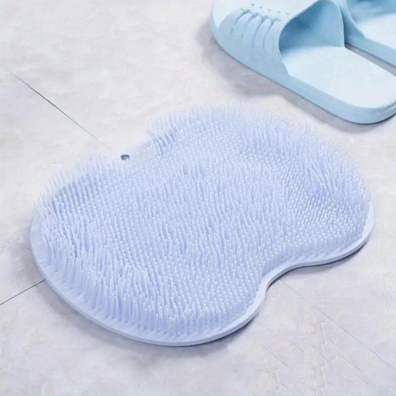 Shower Foot & Back Scrubber Lazy Silicone Shower Pad Non-slip Foot Scrubber