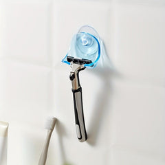 Suction Razor Holder Shaver Hook Clear Bathroom Wall Hanger