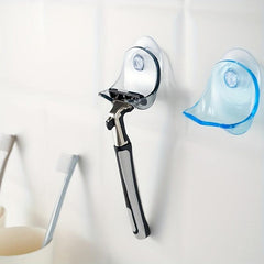 Suction Razor Holder Shaver Hook Clear Bathroom Wall Hanger