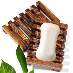 Bamboo Soap Rack Bathroom Accessory Soap Box Shower Storage Stand