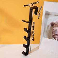 Door Hanger Punch Wall Hanger With 5 Hooks for Bag Cap Door Hooks