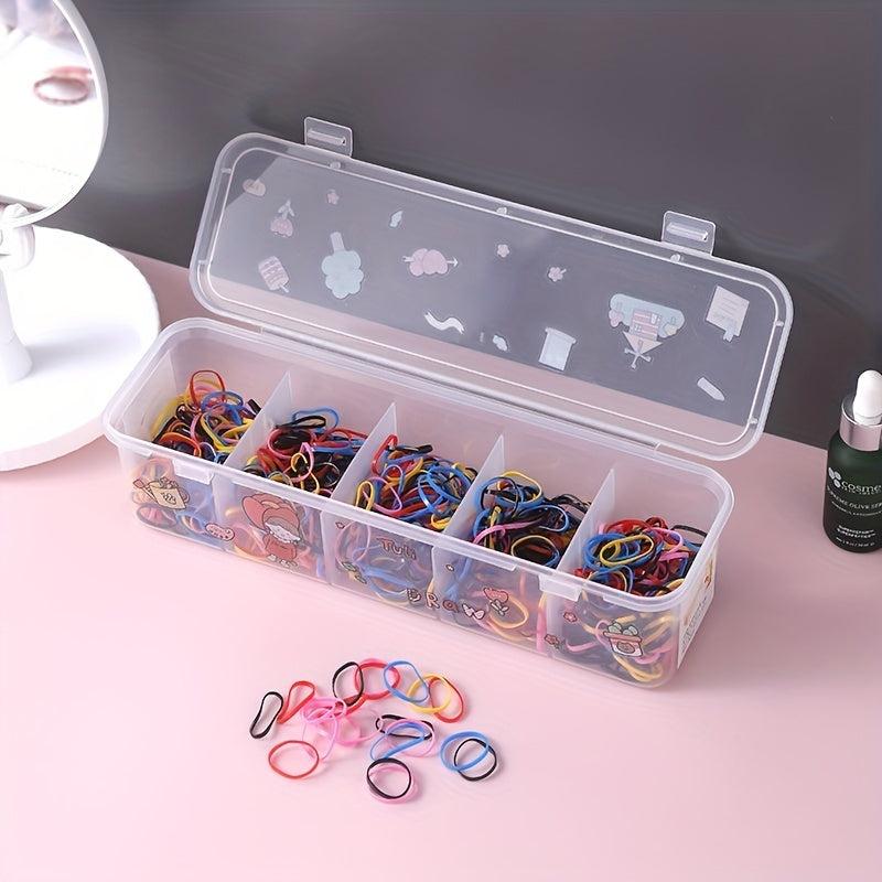 Hair Accessory Storage Box Transparent Jewelry Organizer Desktop Makeup Holder