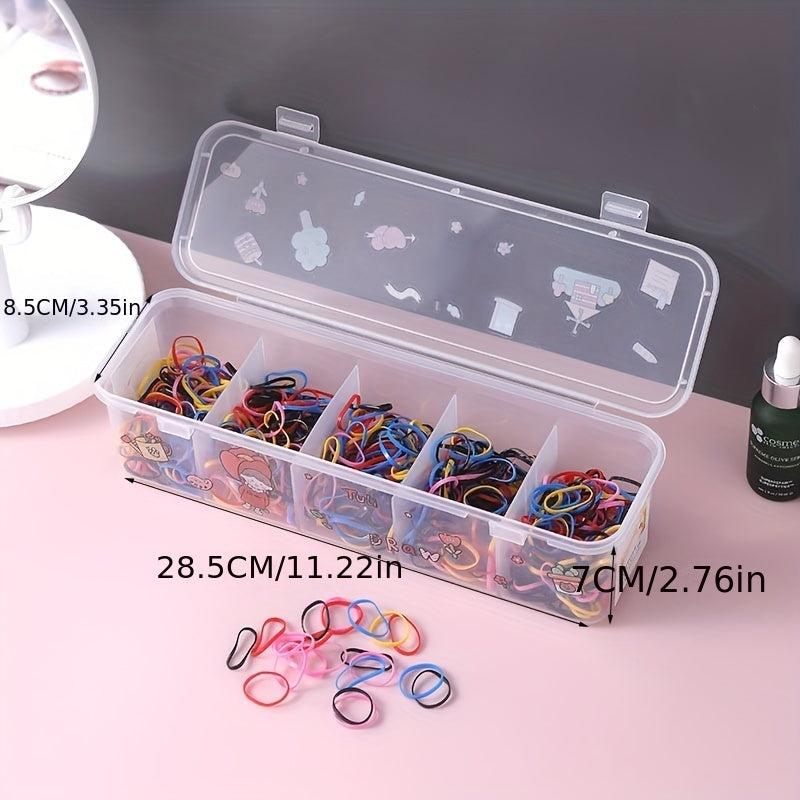 Hair Accessory Storage Box Transparent Jewelry Organizer Desktop Makeup Holder