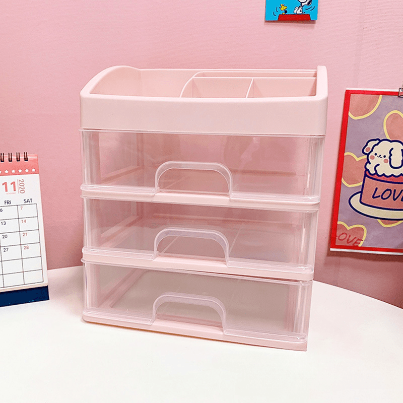 Cosmetic Storage Box Makeup Organizer Multifunctional Desktop Container Holder