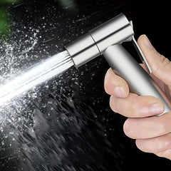 304 Silvery Spray Gun Toilet Bathroom Cleaning Partner Faucet Spray Gun