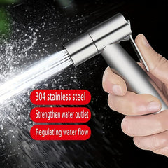 304 Silvery Spray Gun Toilet Bathroom Cleaning Partner Faucet Spray Gun
