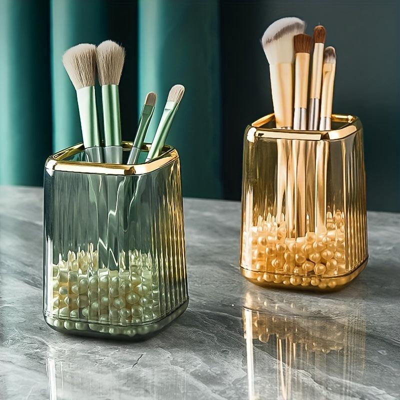 Makeup Brush Storage Bucket Square Pen Holder Organizer