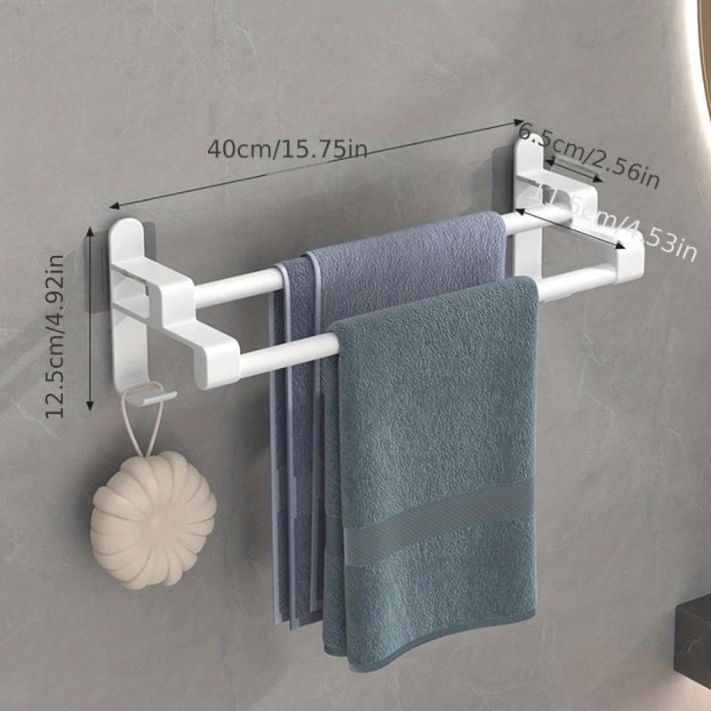 Bathroom Towel Rack Shelf Wall Mounted Holder
