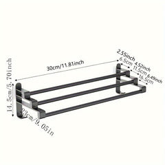 Bathroom Towel Rack Shelf Wall Mounted Holder