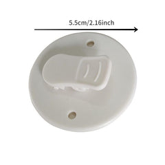 2pcs Punch Shower Curtain Hook Wall Mounted Self Adhesive Clips