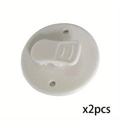 2pcs Punch Shower Curtain Hook Wall Mounted Self Adhesive Clips