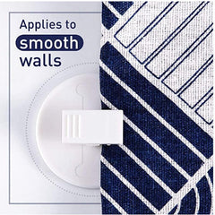 2pcs Punch Shower Curtain Hook Wall Mounted Self Adhesive Clips